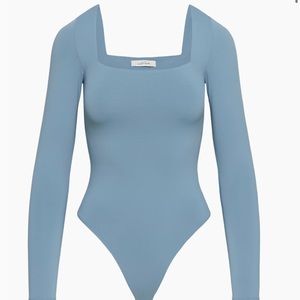 Babaton Contour Squareneck Longsleeve Bodysuit, XS